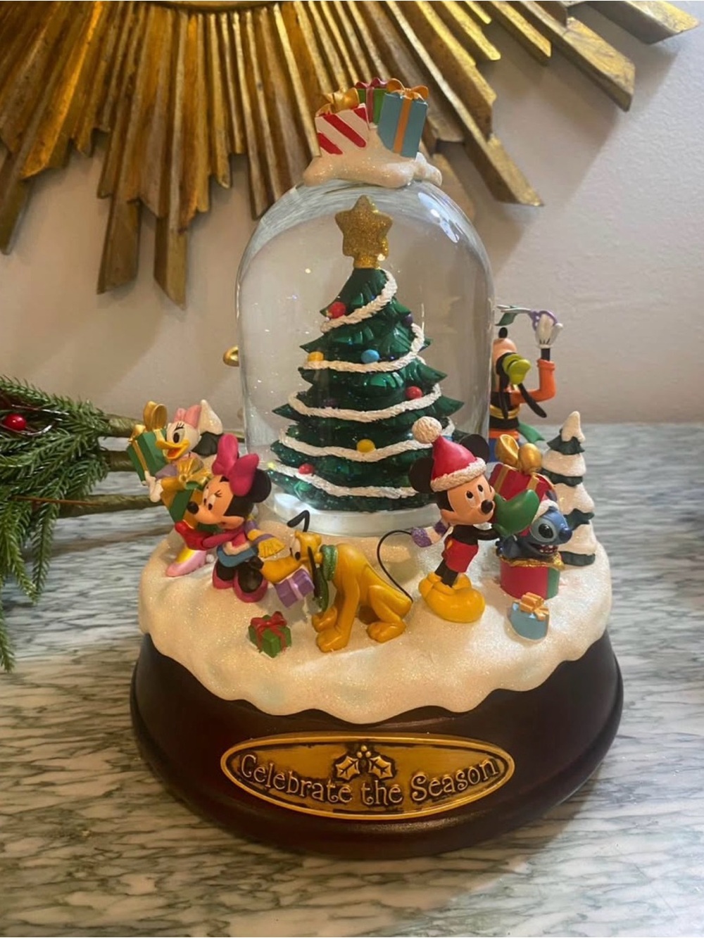 Disney 'Celebrate the Season' Musical Snow Globe - Holiday Characters
